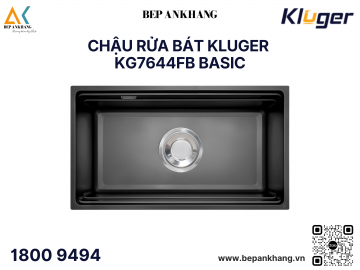Chậu rửa bát Kluger KG7644FB Basic - Inox 304 posco - Linen dập nổi chống xước